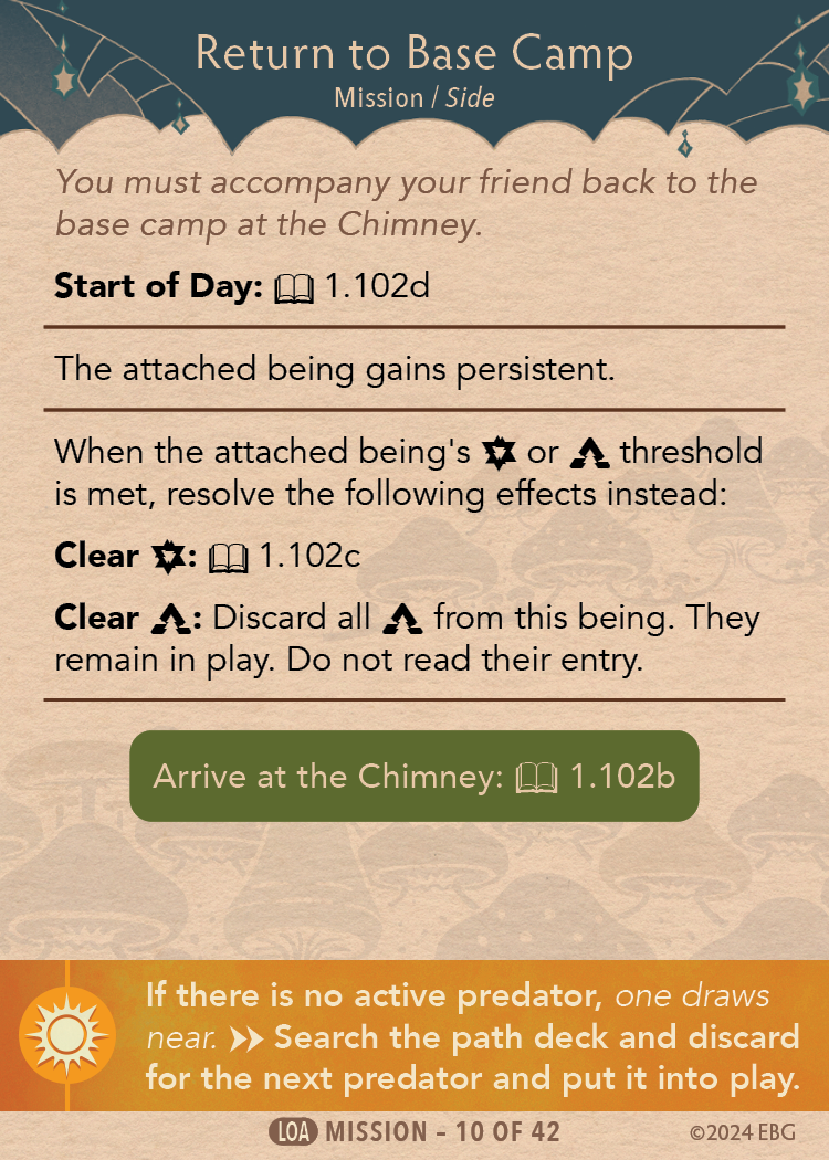 LoA Mission Set Card 10 of 42