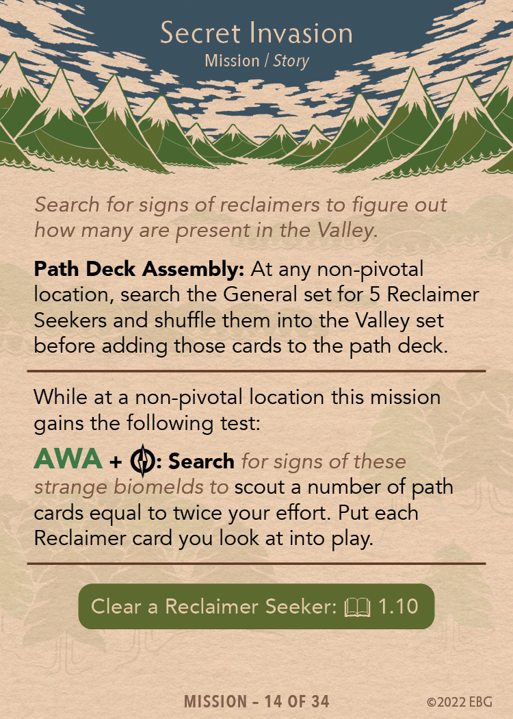 Mission Set Card 14 of 34