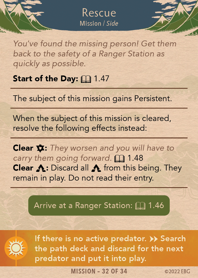 Mission Set Card 32 of 34