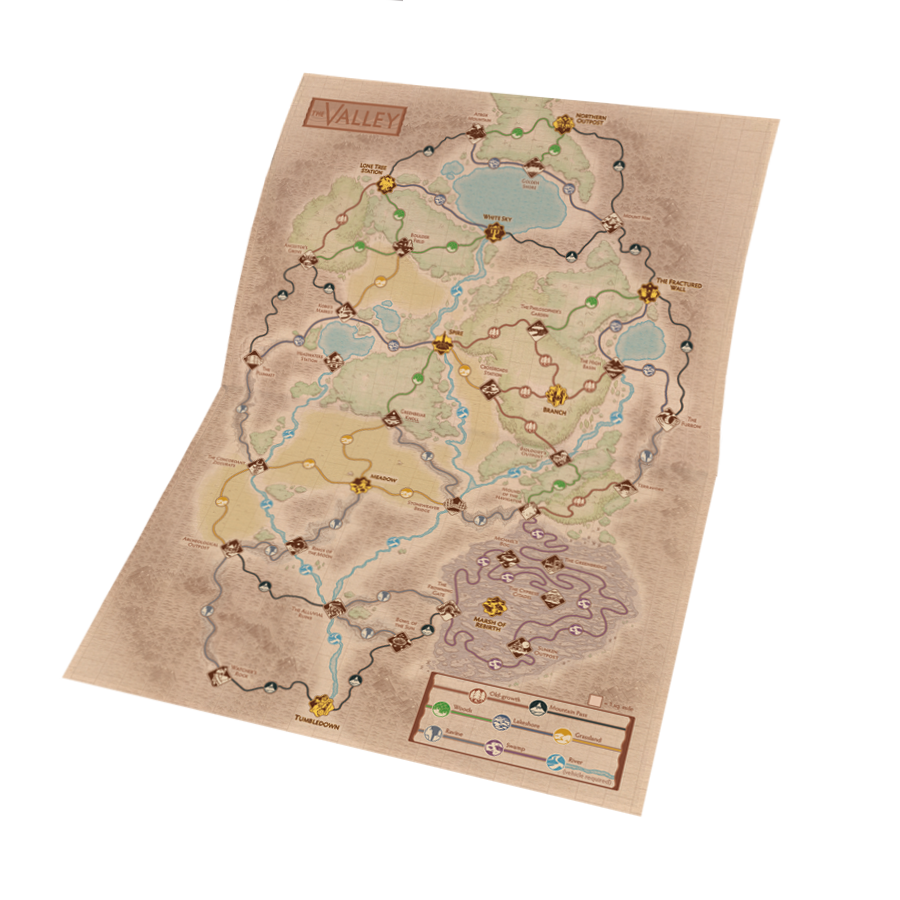 Mapa Údolí